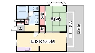 京口駅 徒歩25分 1階の物件間取画像